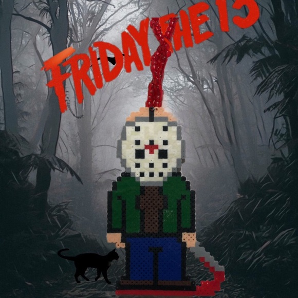 rave kandi Jewelry - Jason Voorhes Perler Necklace